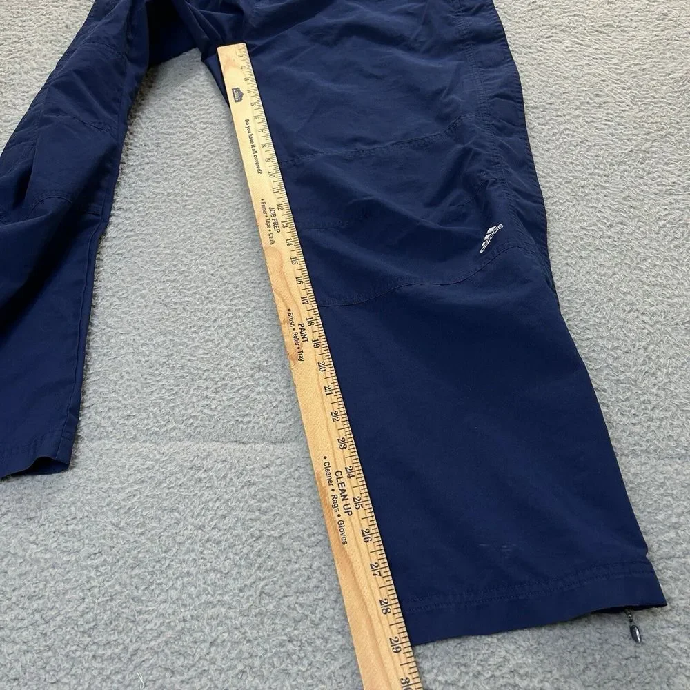 Vintage‎ Adidas Track Pants Mens Medium Blue Tear Away Leg Elastic Waist Y2K